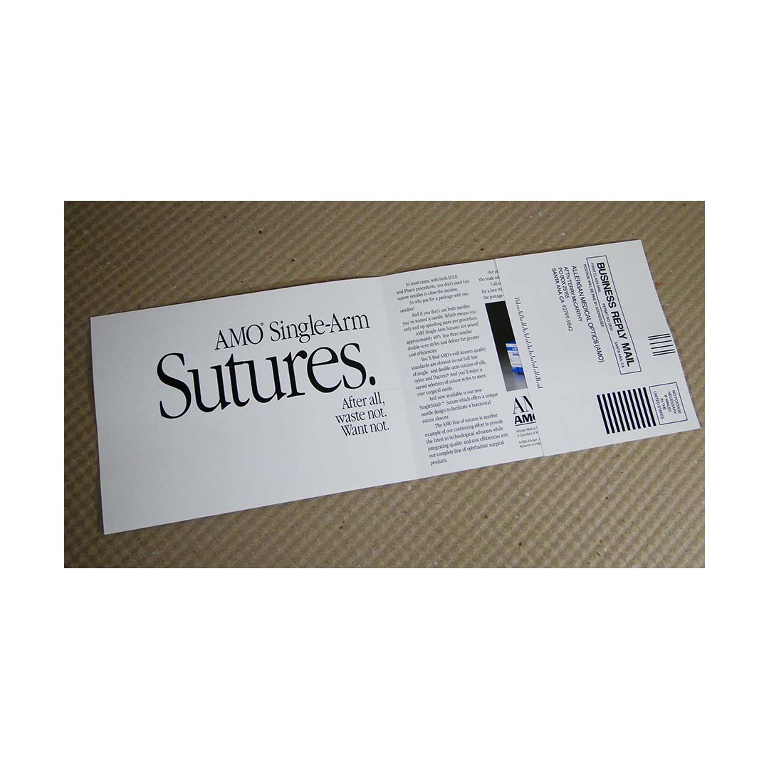 Direct Mail | AMO Medical Optics Sutures